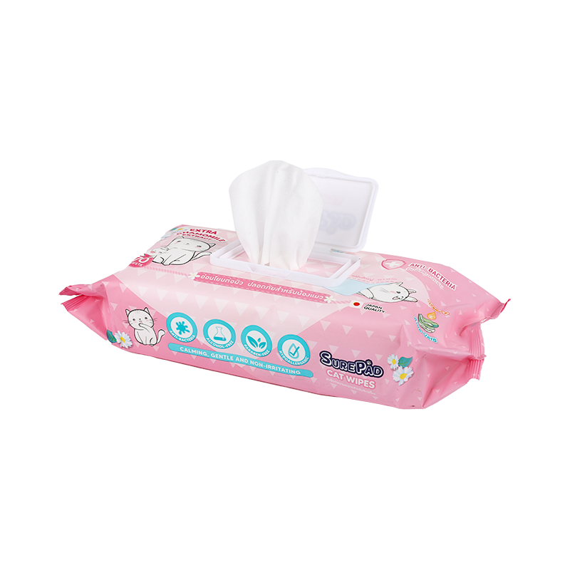 High quality cat wipes pet grooming and cleaning wet wipes with extra chamomile extract for cat wipes for paw and carding,cats