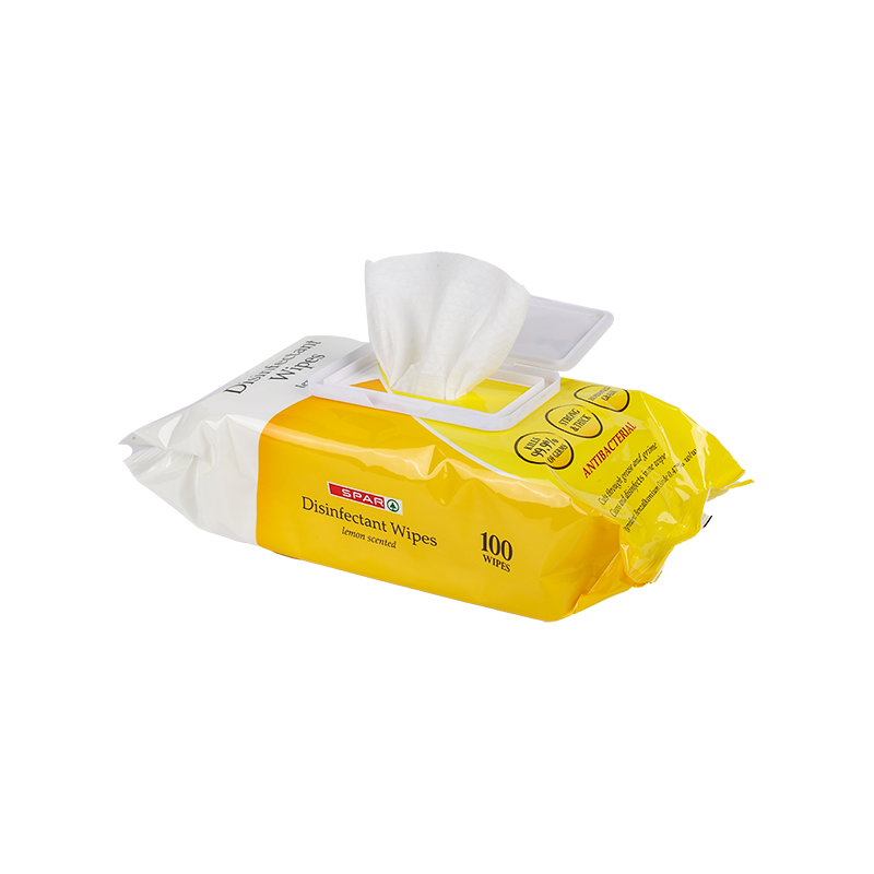 100Pcs Anti-bacterial wipes household grade disinfecting cleaning wipes lemon scent soft and thick material kills 99.9% of germs