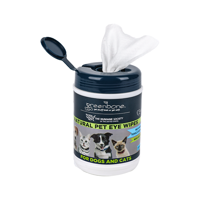  Wholesale private label natural pet eye cleaning wipes small canister packing 36pcs no harsh toxic chemicals non-irritating for dogs and cats